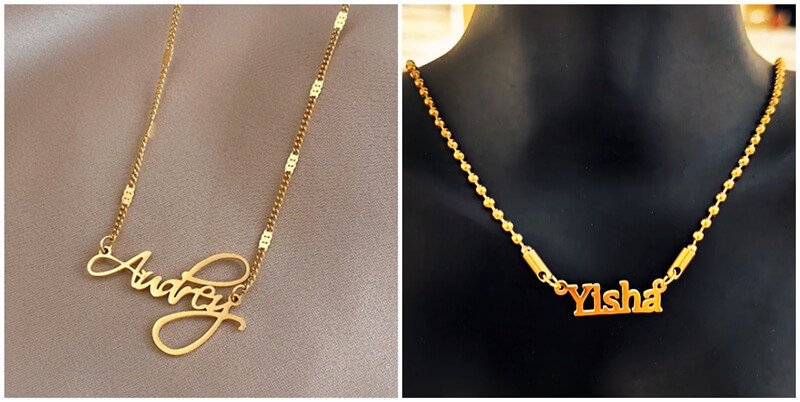 wholesale fashion jewelry manufacturers china, custom initials necklace suppliers